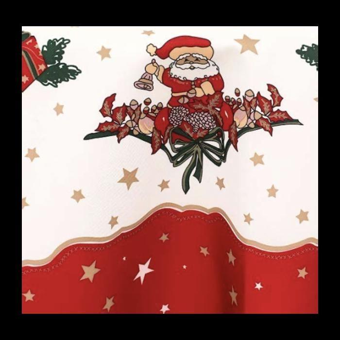 Festive Tablecloths - LINEN PROMO - Polyester - 160 Cm - Red