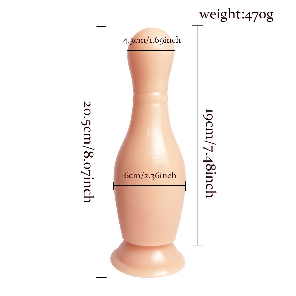 Bowling Soft PVC Anal Dilator and Masturbator for Women