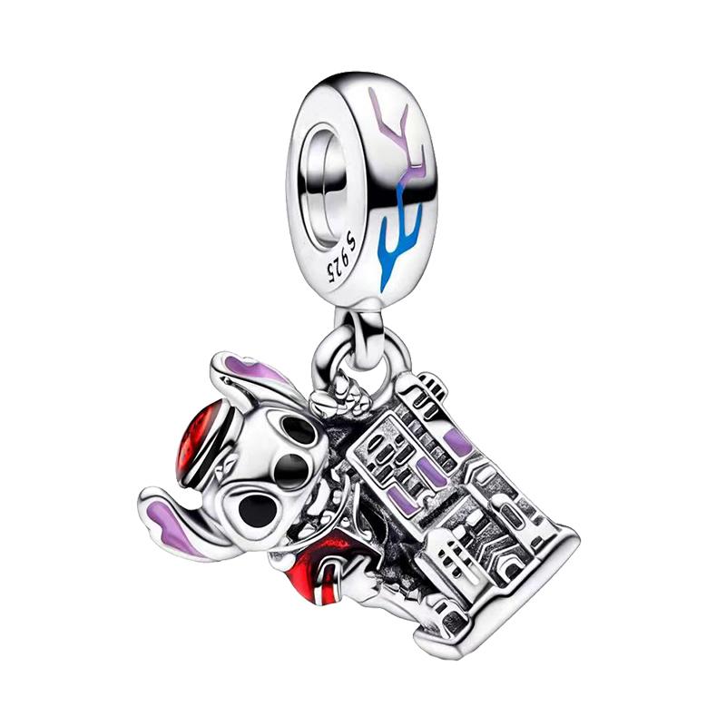 Bedels Koper Mickey Minnie Bedel Kralen Past Armband Bangle Ketting Voor Vrouwen Luxe DIY Sieraden Fijn Festival Cadeau