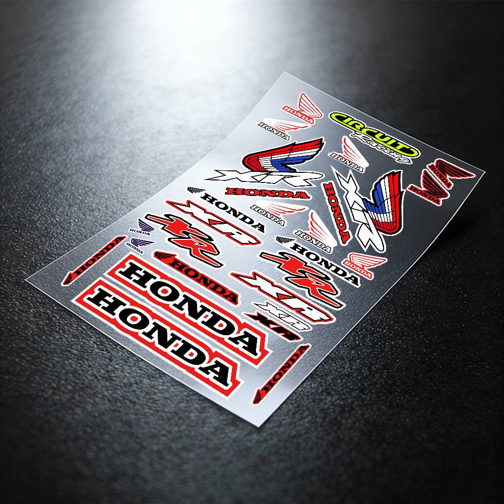 For HONDA Reflective Motorcycle Stickers, 3M Safety Warning At Night In the Dark Scooter Helmets