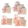 Pink Pocket Hug Token Breast Cancer Awareness Keepsake Transparent Prayer Token with Pink Ribbon Emotional Support Gift for Loved Ones