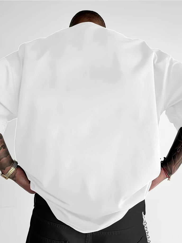 The New Men's T-shirt for the Summer Features a Casual Fashionable Comfortable and Breathable 3D Flower Pattern Print