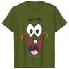 Spongebobs Patrick Big Face Smile T Shirt Harajuku TShirts Short Sleeves Y2K Funny Tops Summer Comfortable Plus Size Tees