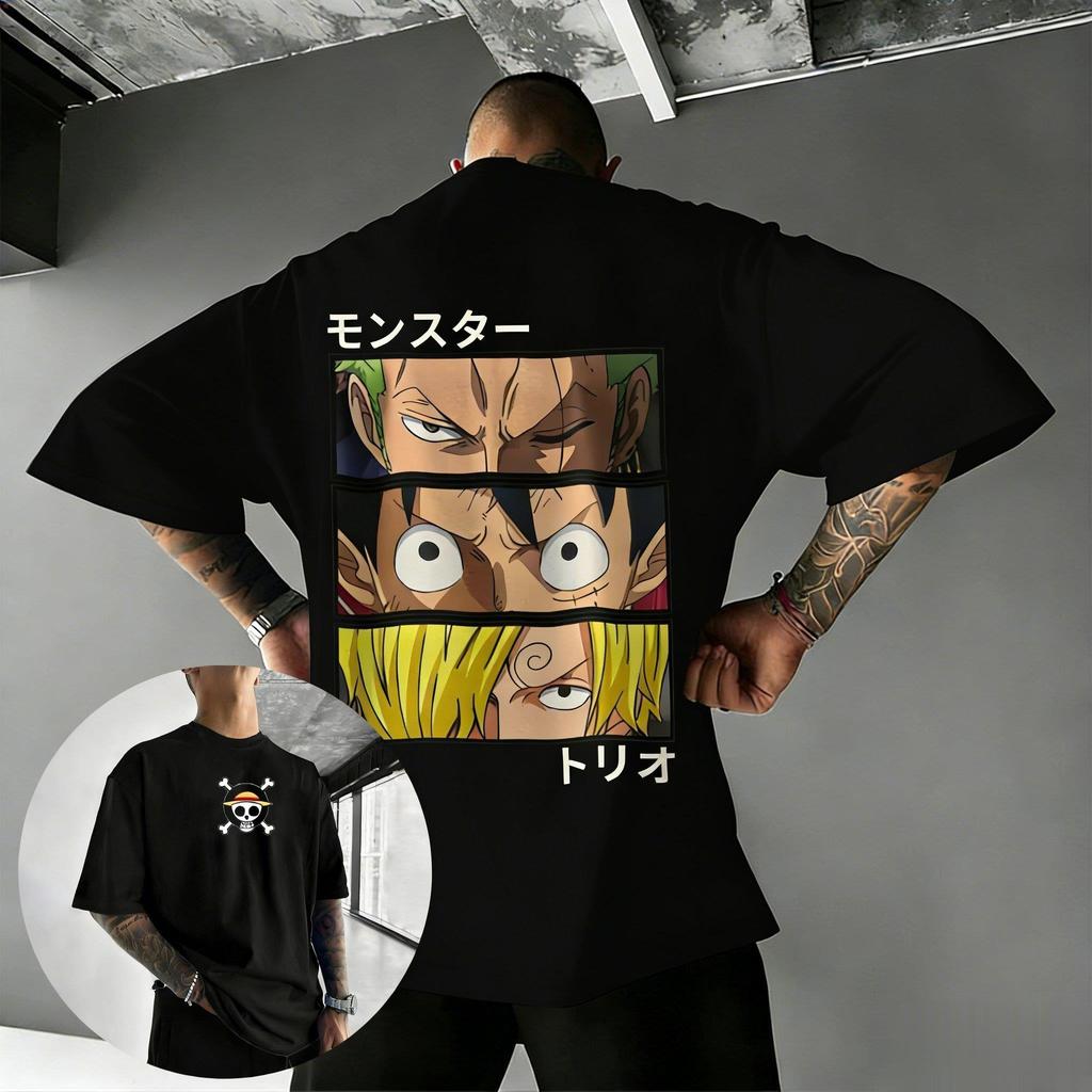 T Shirt Men Women Cotton Short Sleeve Tee Tops 2026 Summer Zoro Sanji Graphic Print Streetwear Casual Y2k