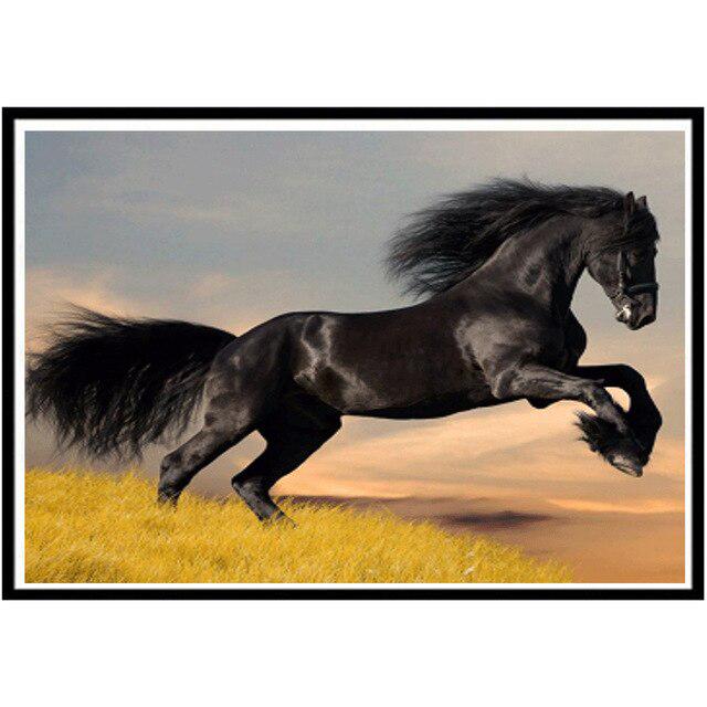 5D Diamond Painting Animal DIY Round Diamond Steed Embroidery Puzzle Mosaic Pattern Children