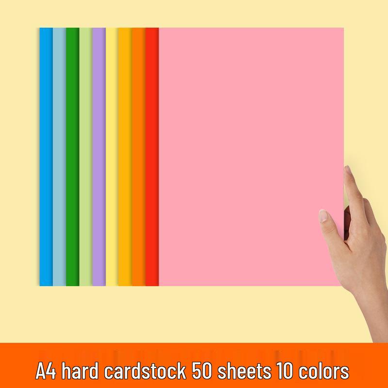 Thickened A4 Children's Handmade Colorful Cardstock for DIY, Painting, and Cutting Activities, 8K Kindergarten Craft Paper