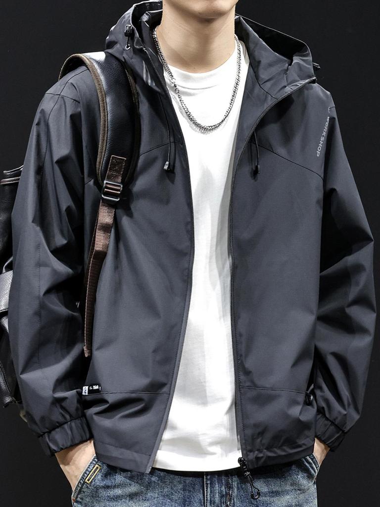 Men's Trendy Hooded Windbreaker Jacket 2025 - Autumn/Winter Mountain Style, Plus Size Available