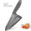 Ceramic Knife 3 4 5 6 Inch Sharp Kitchen Chef Knives Utility Slicer Paring Serrated Bread Meat Cleaver with Sheaths Black Blade