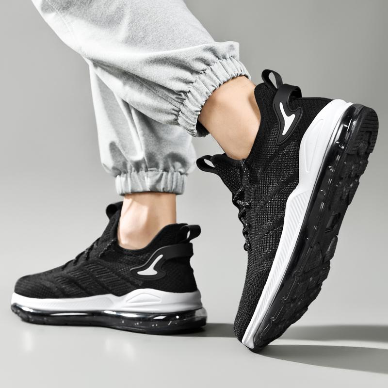 Men's Running Shoes Air Cushion Men's Spring and Autumn New Trendy Breathable Soft Bottom Men's Casual Sneaker Big 48 Size