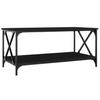  Coffee Table, Black 100x50x45 Cm, Wood-based Material