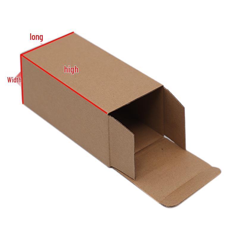 In Stock Universal Kraft Paper Rectangular Tuck-End Corrugated Box 50*50*135mm
