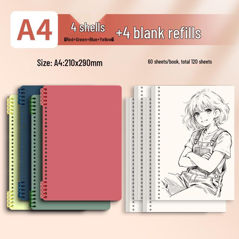 Morandi Detachable Student Sketchbook - Thick, Comfortable, Colorful Art Drawing Pad