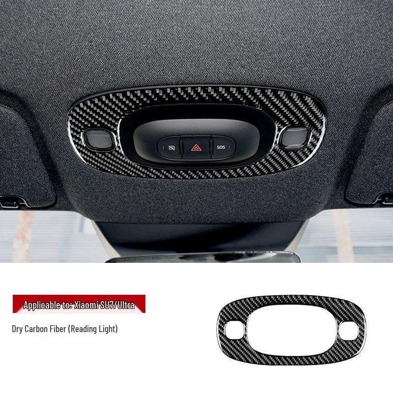 Äkta Kolfiber Interiörlistkit för Xiaomi SU7/Ultra (2024/2025) Modeller