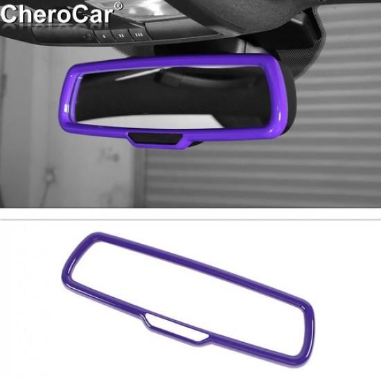 

Purple Rearview Mirror Ring Trim Cover for Dodge Challenger 15+ & RAM 1500 10-17