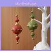 Christmas Tree Wooden Acorn Star Decor With Gold And Red Ornaments For Festive Decor