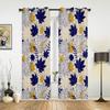 Autumn Thanksgiving Maple Leaf Texture Curtains for Bedroom Living Room Window Curtain Treatments Blinds Kitchen Decor Drapes