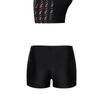 Summer Quick Drying Elastic and Breathable Mid Waist Flat Angle Swim Trunks Three-dimensional Non Stuffy Men's Shorts