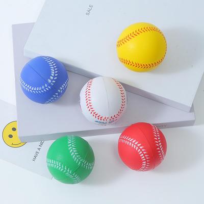 7cm Bunter PU-Baseball für Training und Daumenpositionierung