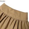ZANZEA Lässige, einfarbige, lockere, lange Röcke für Damen