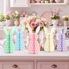 5 Pcs Easter Bunny Honeycomb Centerpiece 3D Paper Rabbit Ornament Spring Easter Party Table Decoration for Home Office Kitchen Decor