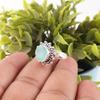 Aqua Chalcedony Ring, 925 Solid Sterling Silver Jewelry, Gemstone Ring, Handmade Dainty Jewelry Gift For Her