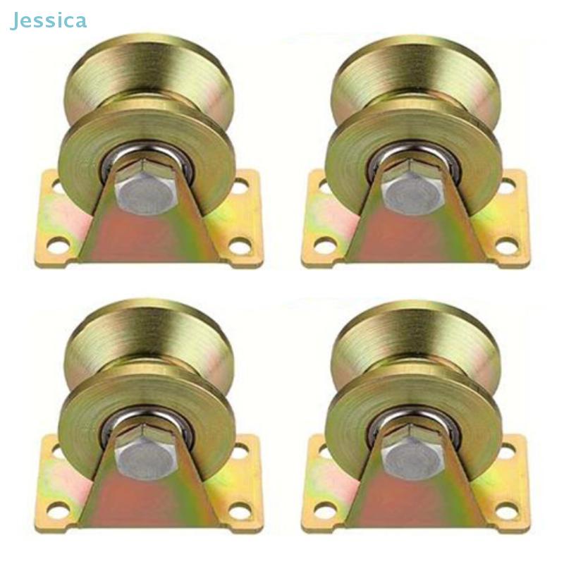 Stainless Steel V-shaped Pulley, Heavy Duty Rigid Caster For Inverted Track Slid Gate Roller Wheel Bearing Roller