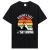 Funny Bucket List Sky Diving Vintage Skydiver Skydiving Parachute T Shirts Streetwear Short Sleeve Birthday Gifts Clothes Tees