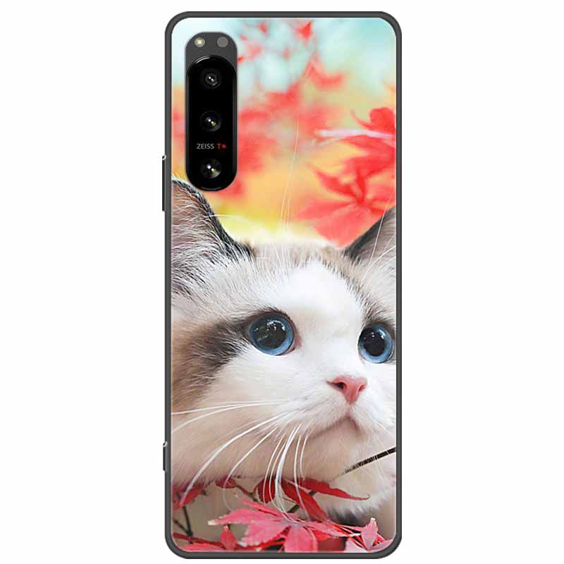 Pro Sony Xperia 5 / 5 II / 5 III Pouzdro TPU Měkký Silikon Nárazuvzdorná Pouzdra pro Sony Xperia 5 III Kryt Telefonu 5II 5III Vlk Lvi
