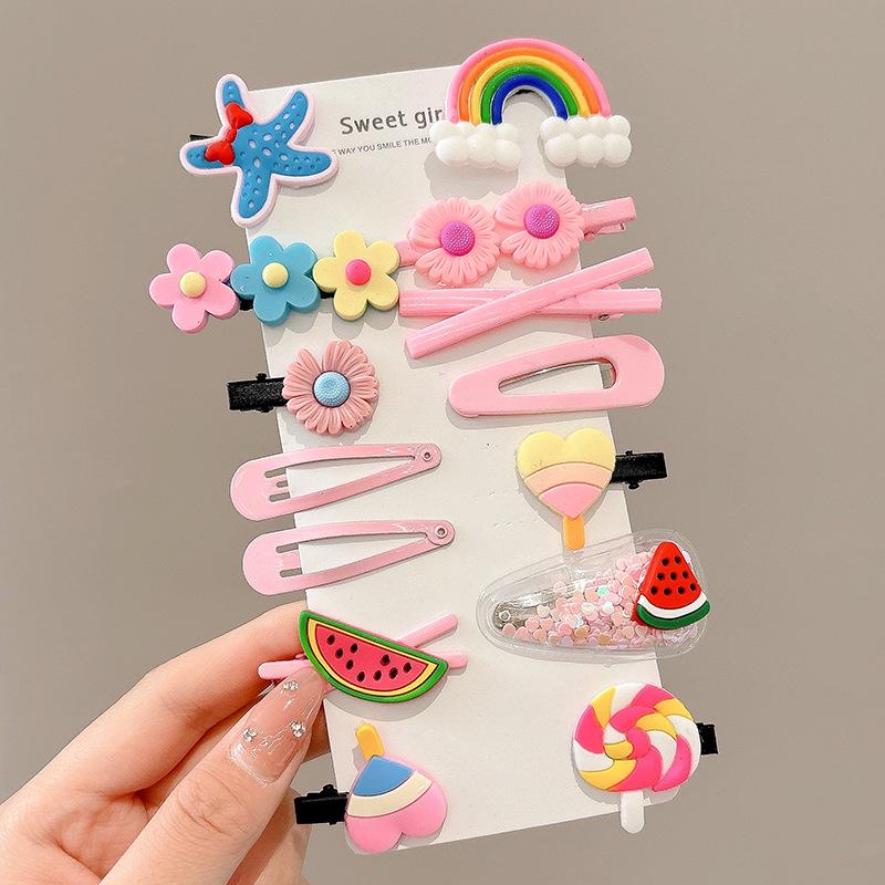 2024 Bunte Entenschnabel-Haarspangen für Mädchen - Niedliche Seitenscheitel & Frizzige Haarnadeln Kinder-Kopfschmuck