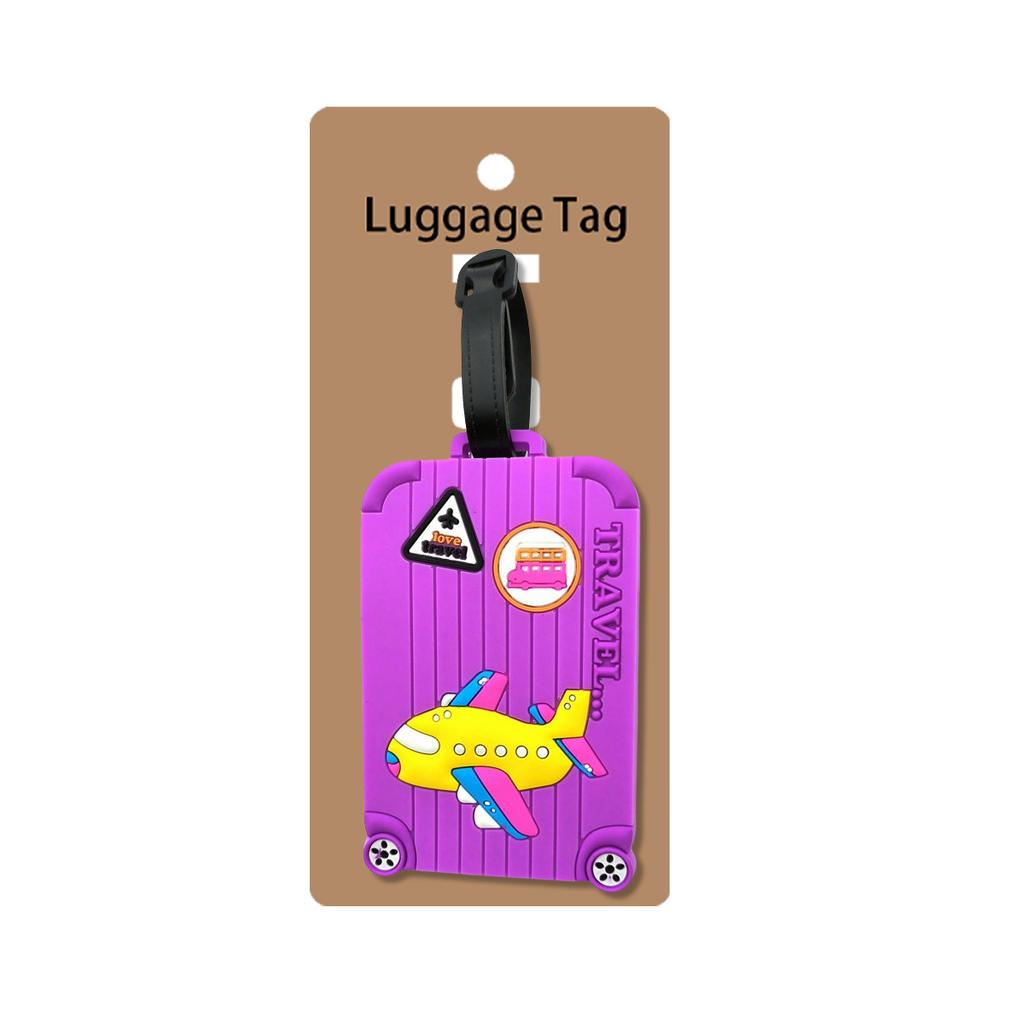 Luggage Tags, Boarding Passes, Creative Luggage Tags, PVC Soft Rubber Sign-in Tags, Anti-loss A-DH