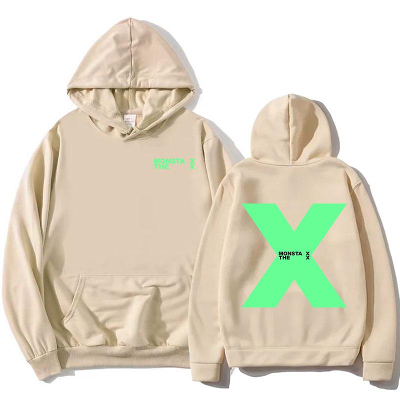 MONSTAX The X EP 2025 Hoodies Mode Koreanische Boyband Sweatshirts Langarm Herbst Kapuzenpullover Frauen Männer Sudaderas Print