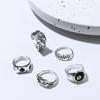 Hop Female Zinc Zinc Alloy Butterfly Women Finger Ring Fashion Jewelry Love Heart Ring Set Korean Style Ring