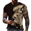 Lion King 3D Printed Men T-Shirt Summer Casual Tees Shirts Animal Tops Black Harajuku Short Sleeve Hip Hop Oversized Streetwear