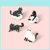 Fashionable Black Ghost Cat Lapel Pin For Men And Women Ideal For Halloween Decorations