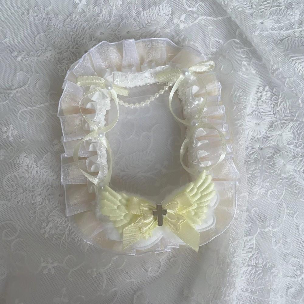 Lace Decorative Card Cover Bow Ribbon Card Display ID Card Holder Multi-layer Design Handmade Photocard Holder