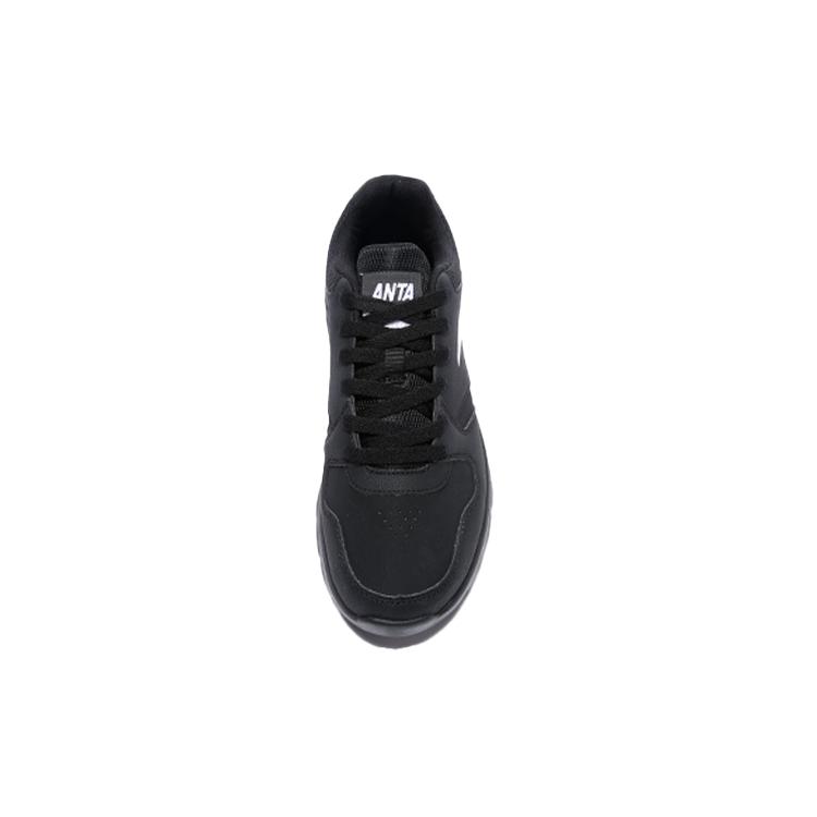 Anta Shock Absorbers Slip Resistant, Abrasion Resistant, Breathable Low Top Running Shoes Men's Black