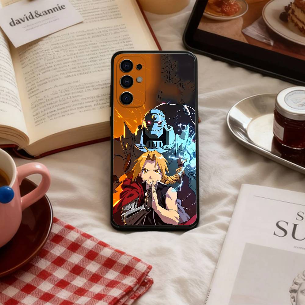 F-Fullmetal Alchemist Brotherhood   Phone Case For Samsung S 25,24,23,22,30,21,10,9,Ultra,Plus,Lite,FE,4,5 G Soft Black Case