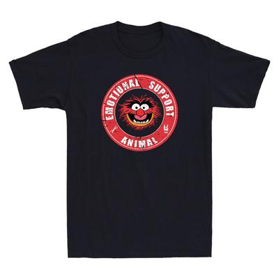 Muppets Emotional Support Animal Funny Meme Vintage Men#039;s Short Sleeve TShirt Unisex T-Shirt