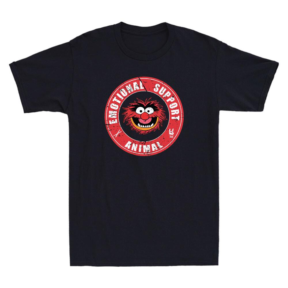 Muppets Emotional Support Animal Funny Meme Vintage Men#039;s Short Sleeve TShirt Unisex T-Shirt XXXL