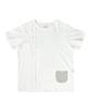 ESCAPEFROM [Escf X Hot Today] Frill Pocket Detail Standard Fit Short Sleeve T-Shirt White