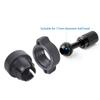 Univerzální držák s 17mm kuličkou na 3/8" šroub Tripodový adaptér pro fotoaparáty a držáky telefonů