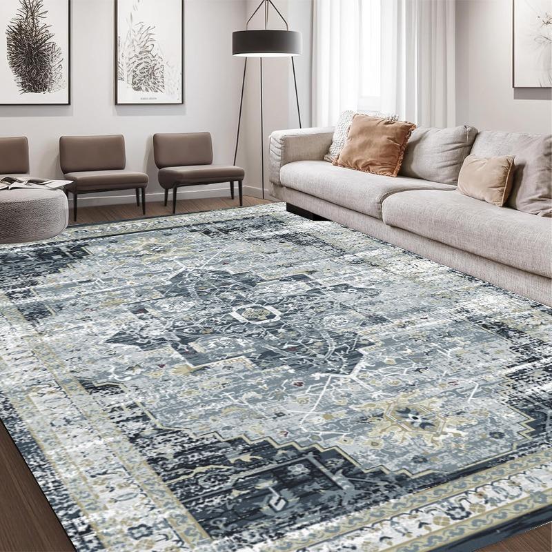 Americký bohémský styl retro koberec obývací pokoj pohovka ložnice postel noční stolek pracovna kuchyň vstupní dveře rohožka protiskluzová luxusní dekorační podložka