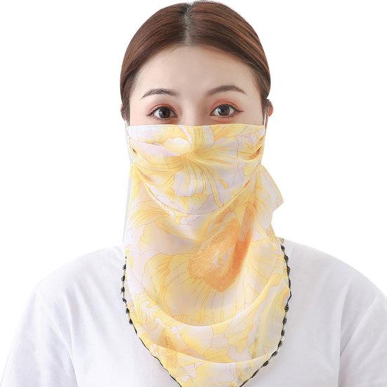Fashion Printed Outdoor Cycling Breathable Women Anti UV Sun Scarf Face Mask