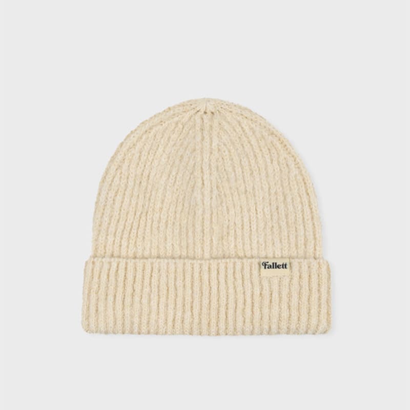 

FALLETT Wool Knit Beanie Ivory F