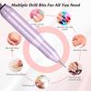 YIKOOLIN Portable Electric Manicure Pedicure Machine Nail Drill Set Acrylic Nail Gel Remover Tools Electric Nail Polishing Machi