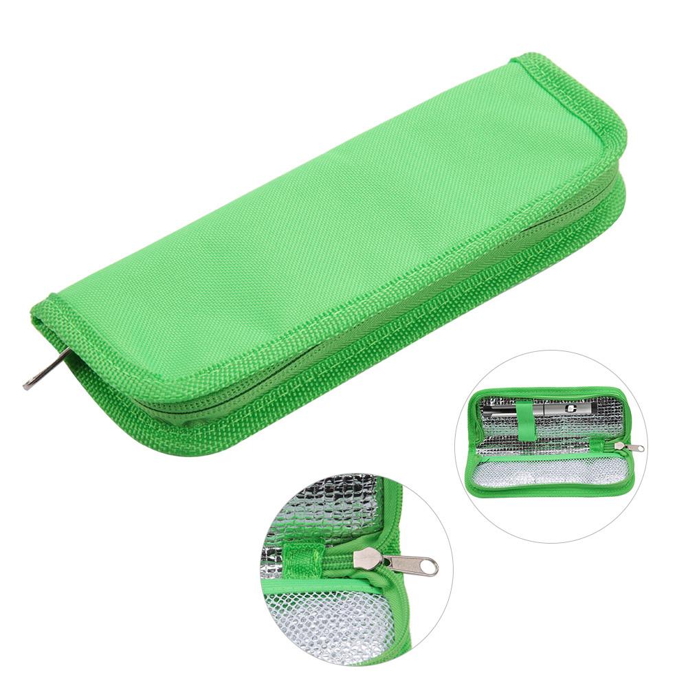 Portable Insulin Cooler Bag Diabetic Patient Organizer Medical Travel Insulated Case (Green)