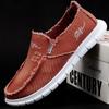 Fashion Men's Washed Fabric Casual Shoes Anti Slip and Wear-resistant Driving Shoes Canvas Shoes