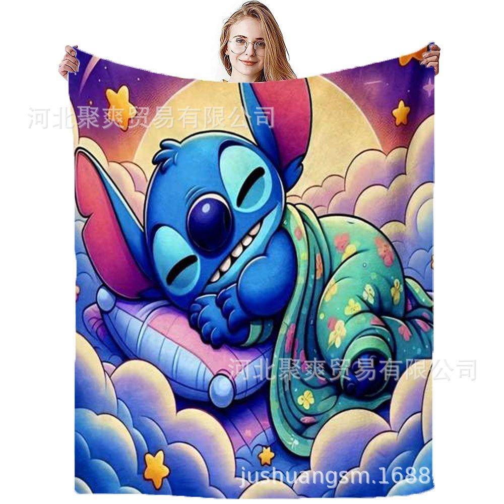 Stitch Flannel Blanket Star Baby Blanket Air Conditioning Blanket Nap Blanket Flannel Blanket Cross Border