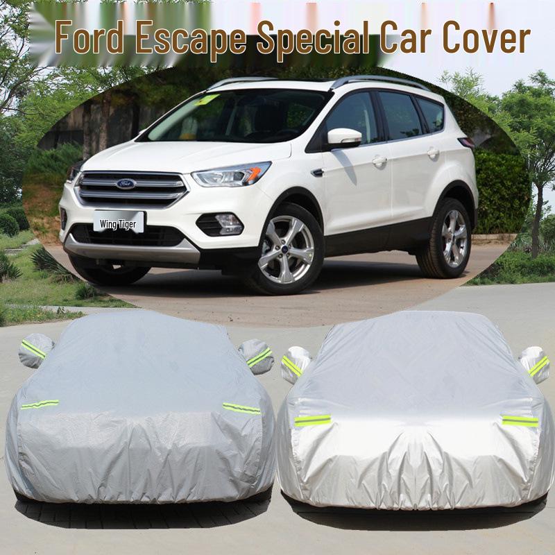 

Чехол для автомобиля Ford Kuga - Ткань Оксфорд, Водонепроницаемый, Солнцезащитный, Теплоизоляционный, Пыленепроницаемый, Внедорожный солнцезащитный козырек. New Classic Thickened - Aluminum Silver