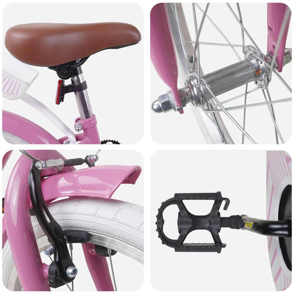 Kids Bike 18 Inch for Ages 5 7 Light Pink